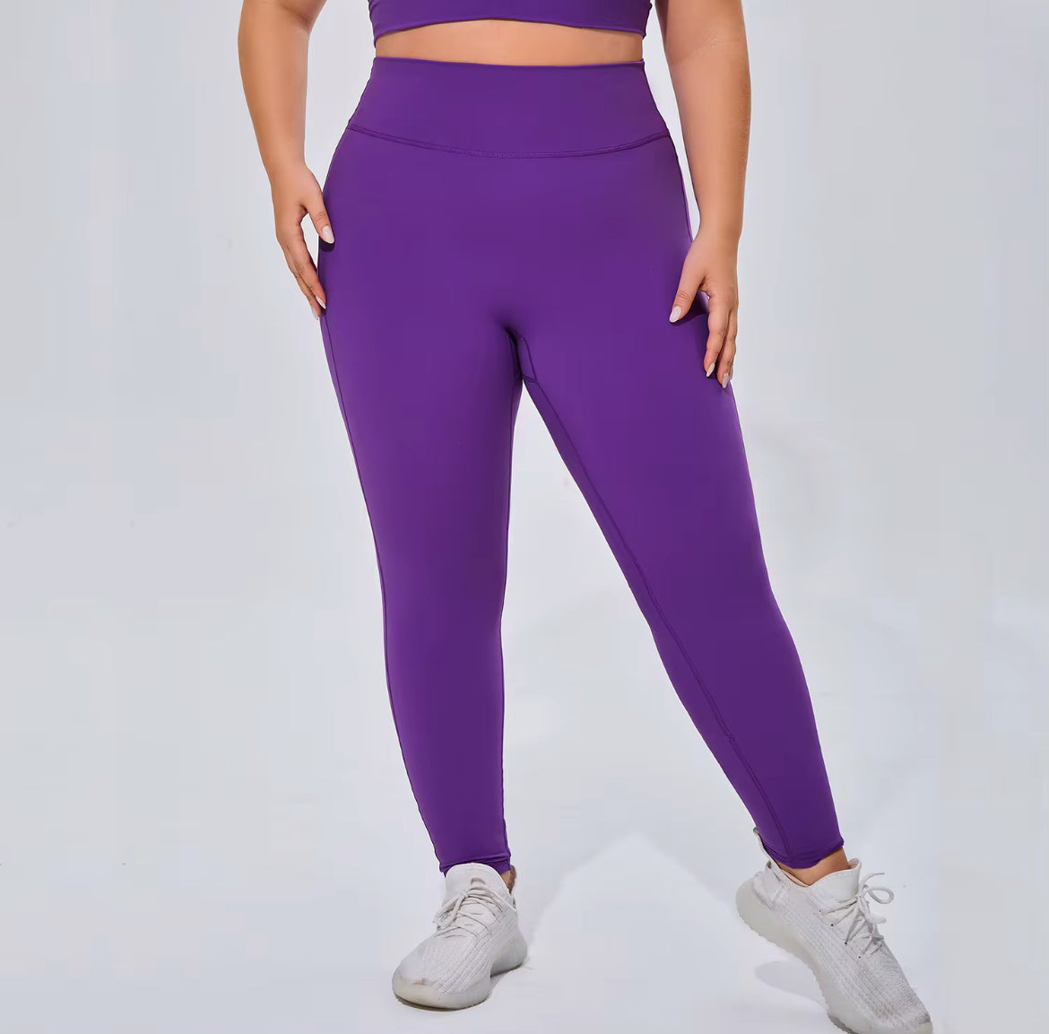 Curvy Strappy Back Bra and Legging Set
