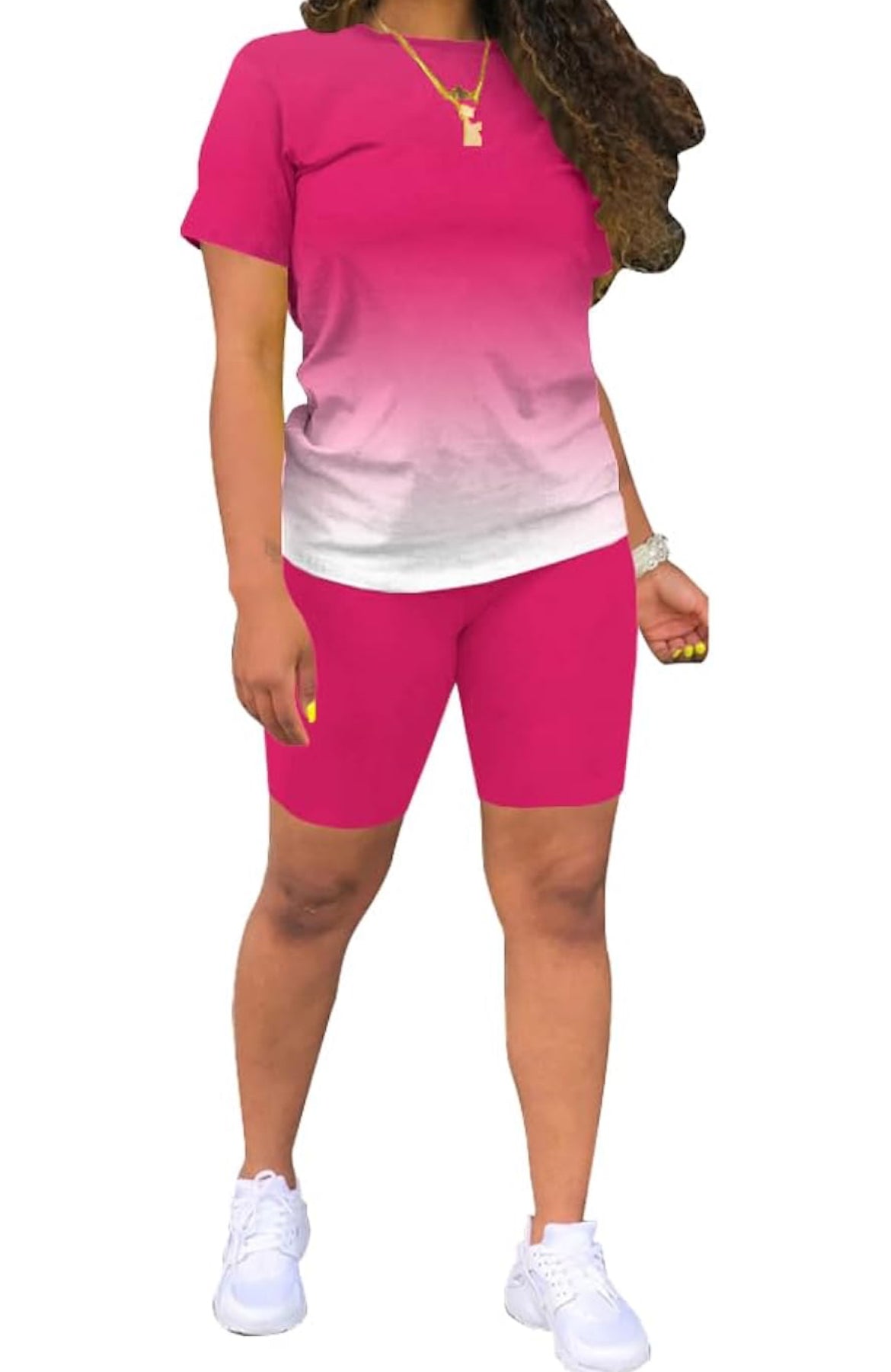 Women’s T Shirt and Biker Short Set