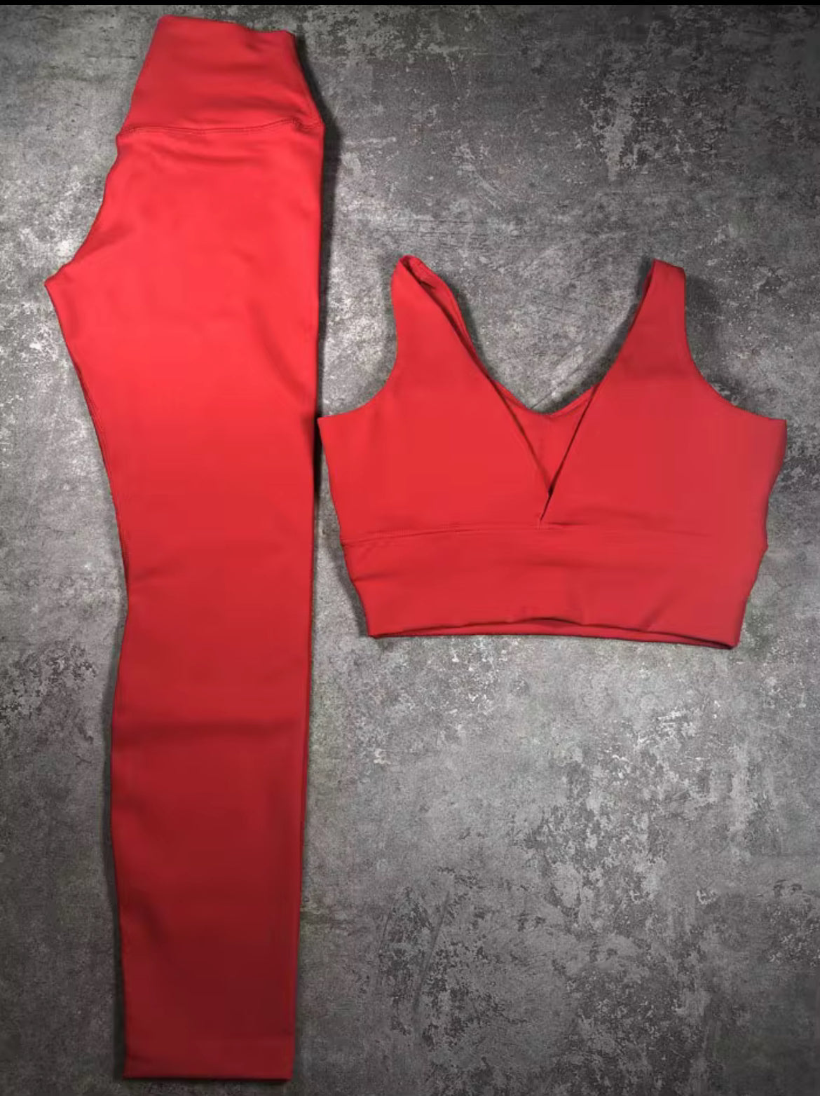 V Back Bra and Legging Set