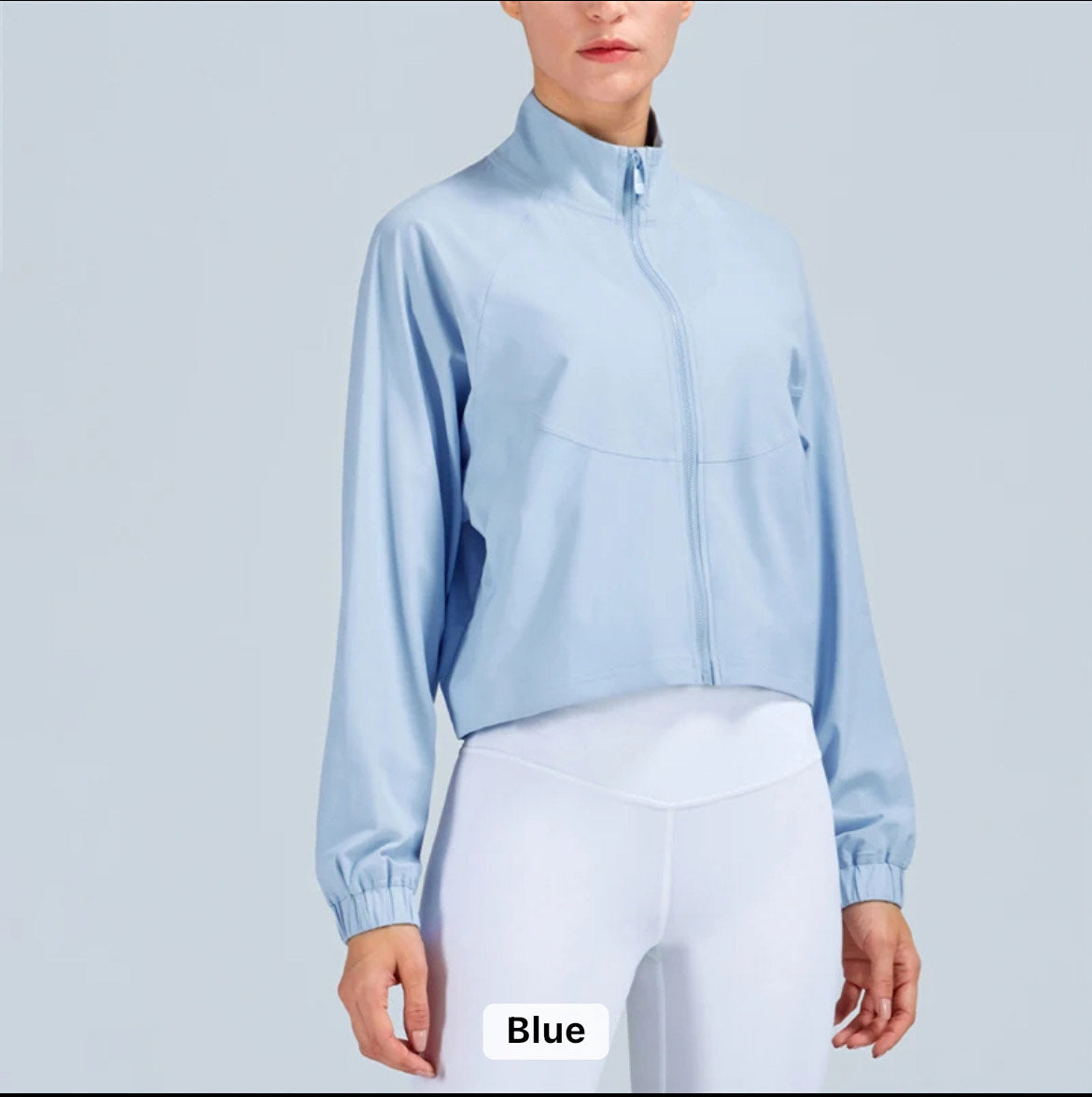 Womens Lightweight Full Zip Athletic Jacket