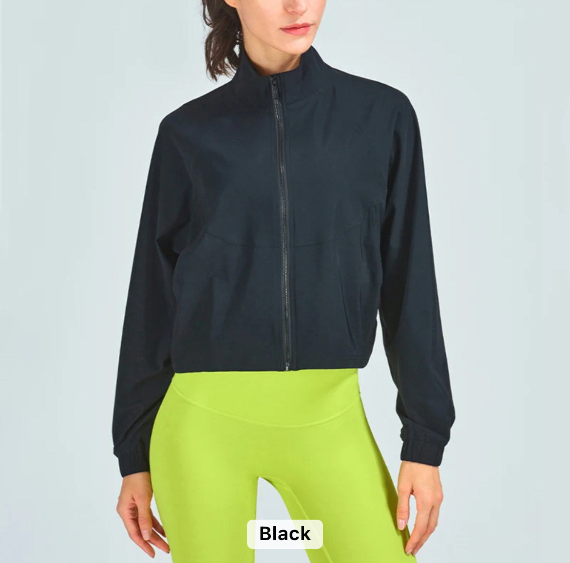 Womens Lightweight Full Zip Athletic Jacket
