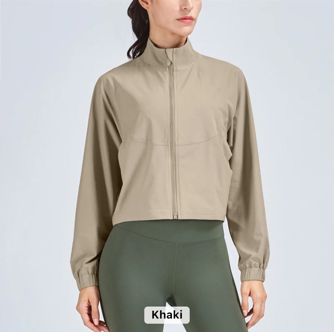 Womens Lightweight Full Zip Athletic Jacket