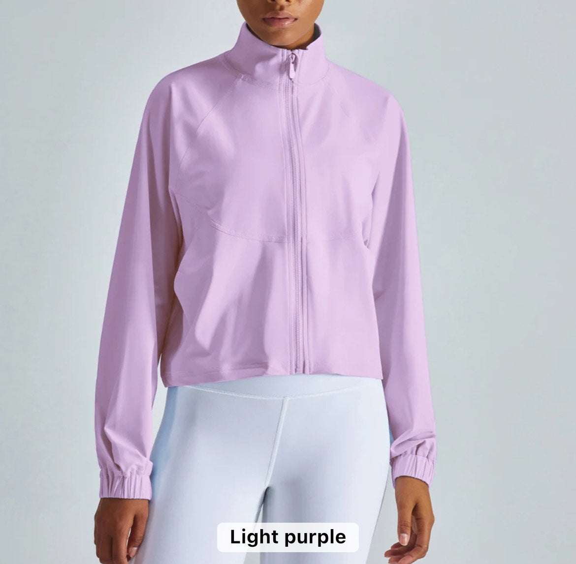 Womens Lightweight Full Zip Athletic Jacket