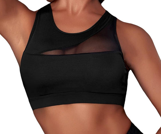 Mesh Design Sports Bra