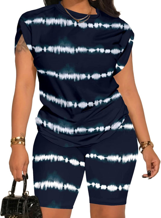 Women’s T Shirt and Biker Short Set