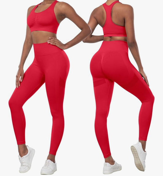 Scrunch Bra, Legging, and Short Set